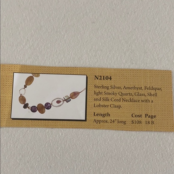 N2104 Amethyst Necklace - Picture 2 of 2